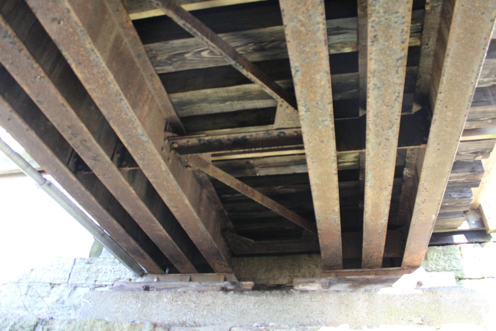 Under bridge